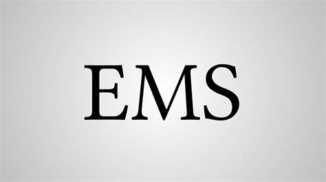 What Does "EMS" Stand For? - YouTube