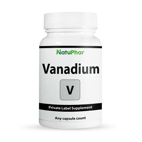 Vanadium Natuphar Private Label Supplement Service