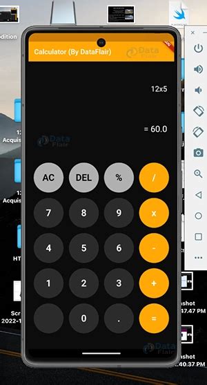 Flutter Project Calculator App DataFlair