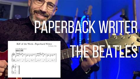 How To Play Paperback Writer By The Beatles Easy Guitar Lesson Free Tab Youtube