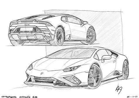 Lamborghini Huracan EVO Cómo dibujar coches Como dibujar carros