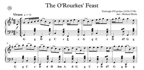 The Orourkes Feast Accordion Solo Akkordeon Noten