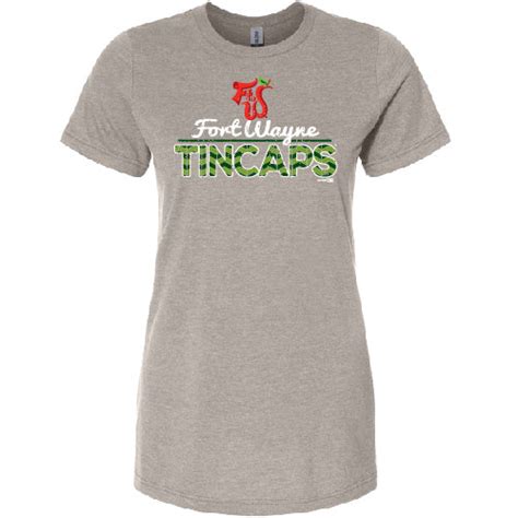 Fort Wayne TinCaps Ladies Modern Slate Grey Tee – Fort Wayne TinCaps ...