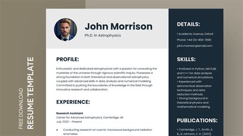 Academic Resume Free Google Docs Template Gdoc Io