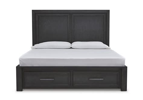 Foyland Black Queen Storage Bed Evansville Overstock Warehouse