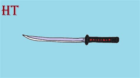 How To Draw A Samurai Sword Easy Step By Step Samurai Swords Drawing