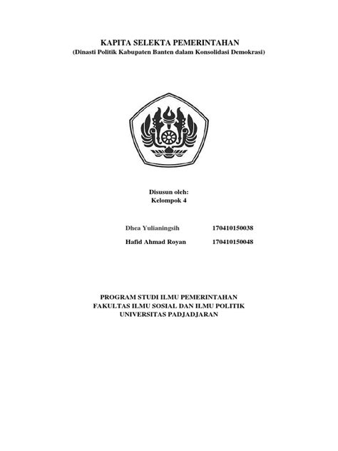 Uas Kapita Selekta Pemerintahan Pdf