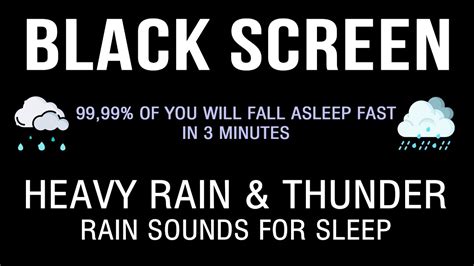 99 99 Of You Will Fall Asleep Fast In 3 Minutes｜heavy Rain And