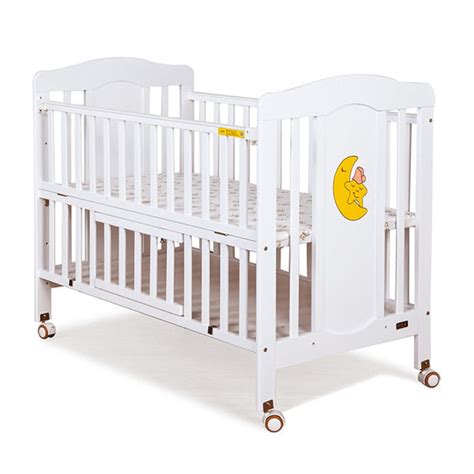 Baby Wooden Cot Moon Star 28627 Bebek Babyshop