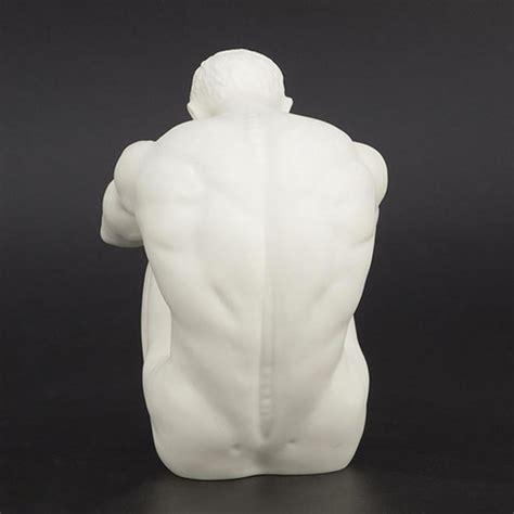 Jual Promo Naked Man Art Statue White Sitting Nude Male Figurines Boy