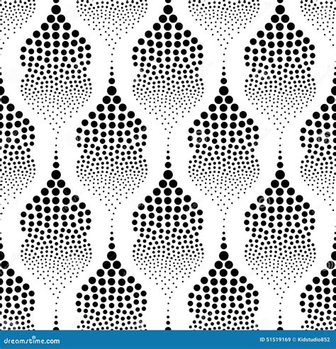 Seamless Dots Texture Geometric Pattern Stock Vector Illustration Of