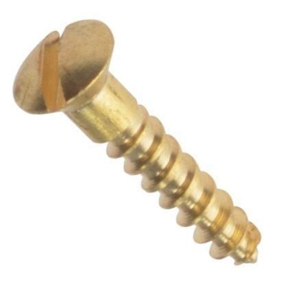 Swansea Timber Woodscrew Raised Head 8 X 1 Brass