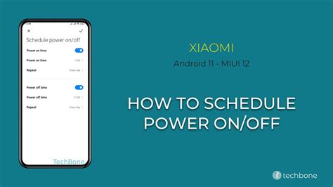 How To Schedule Power On Off Xiaomi Android Miui Youtube