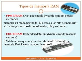 Memoria Ram Ppt