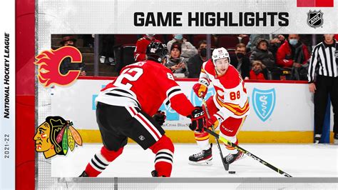 Flames Blackhawks 1 2 22 NHL Highlights YouTube