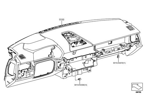 Instrument Panel Safety Pad Assembly Waa Autoparts Toyota