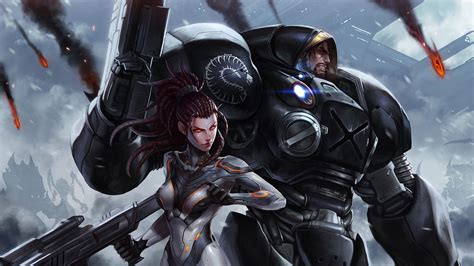 Starcraft Ii Kerrigan And Raynor Starcraft Starcraft 2 Sarah Kerrigan