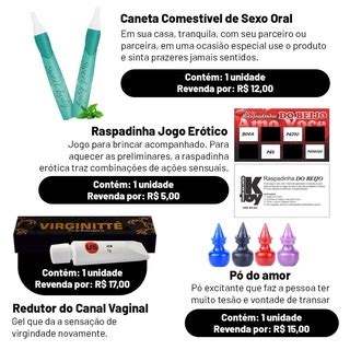 Kit Sex Chop Erotico 25u Bolinha Pompoar Cromada Revenda Produtos Shopee Brasil