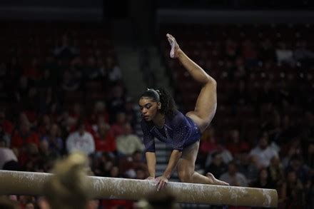 Gymnast Emjae Frazier University California Berkeley Editorial Stock