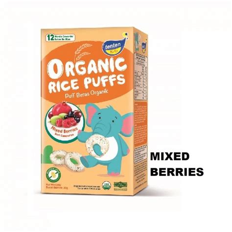 Ten Ten Organic Rice Puffs 30g Shopee Malaysia