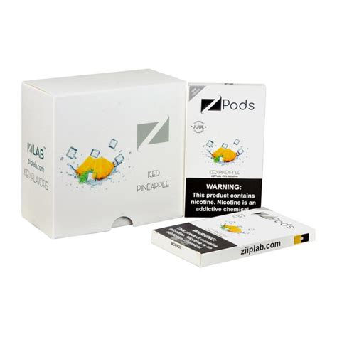 Ziip Iced Pineapple 4 Pods Ziip Pods In Stock Compatible Juul Low