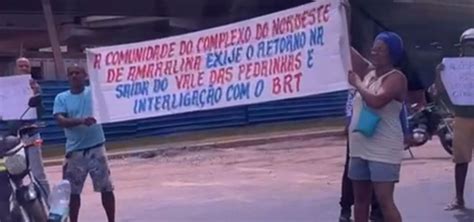 Moradores Do Nordeste De Amaralina Realizam Manifesta O Pedindo