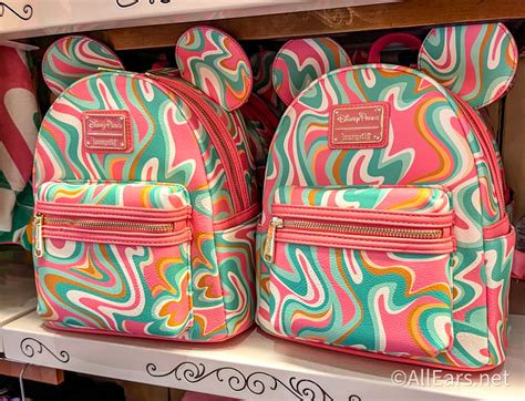 Wdw Mk Emporium Swirl Green Pink Orange Loungefly Backpack