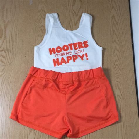 Box 32 14 Hooters Girl Worn Super Sexy Uniform Tank Gem