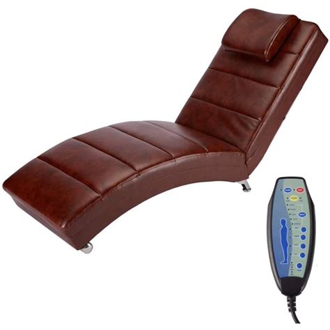 Erommy Electric Massage Recliner Chair Chaise Longue Linen Ergonomic Lounge Massage Recliner