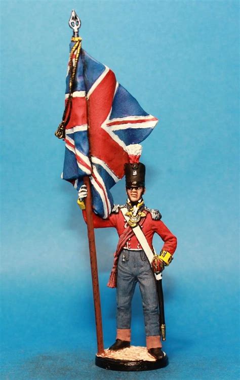 Napoleonic Wars British Army Hand Painted Tin Toy Soldiers Metal 54mm