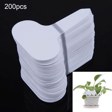 Buy 200 Pcs Plastic Waterproof Plant Labels T Type Tags Markers Plant