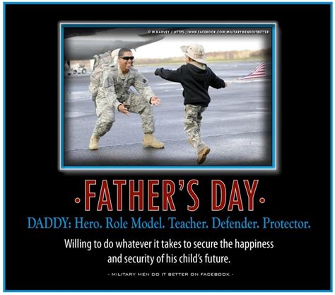 A Fathers Day Poster With An Image Of Two Soldiers