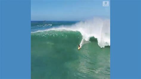 Surfers enjoy big waves in Hawaii Video - ABC News