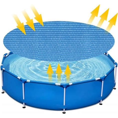 B Che Solaire Ronde Piscine Protection Couverture Pe Bulle Film Isolant