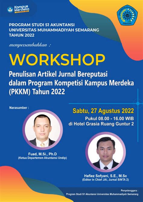 Posdig Workshop Penulisan Artikel Pada Jurnal Bereputasi S Akuntansi