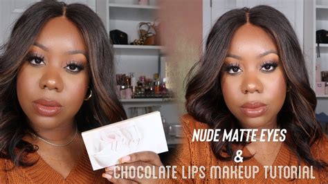 Nude Matte Eyes And Chocolate Lips Makeup Tutorial Allurebyash Youtube