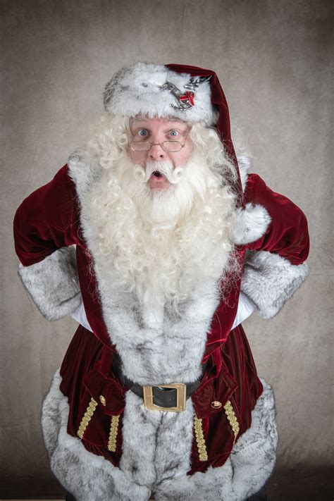 Traditional Redgreen Velvet Santa Suit With Grey Tipped White Fur