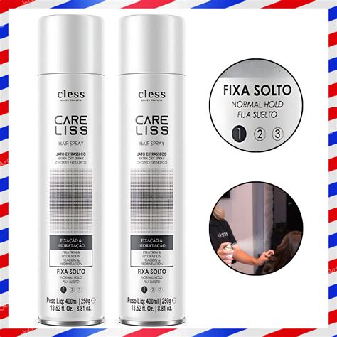 Laquês Para O Cabelo - Kit 2 Laquês Fixador de Penteado Cabelo Charming Care Liss Fixa Solto ...