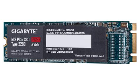 Ssd Gigabyte M Pcie Gb Nvme