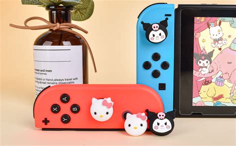 Dlseego Thumb Grip Caps Compatible With Switch And Lite And Oled Cute Joystick Caps