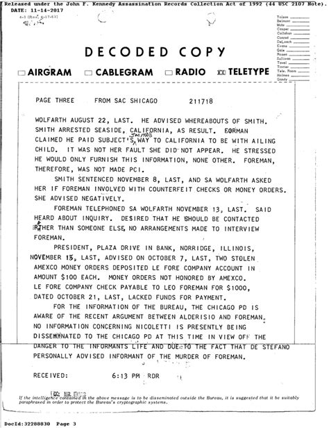 Leo Foreman Associate Of Chicago Outfit Associate Sam Mad Sam