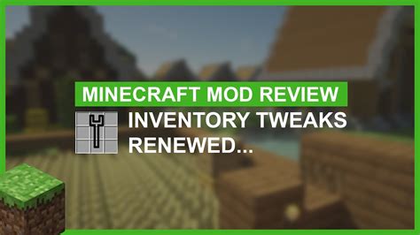 Minecraft Mod Showcase Inventory Tweaks Renewed Youtube