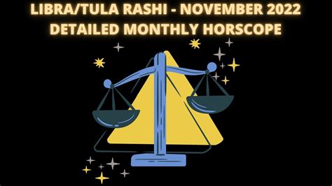 Libra November 2022 Monthly Horoscope Tula Rashi November 2022 Masik Rashifal Youtube