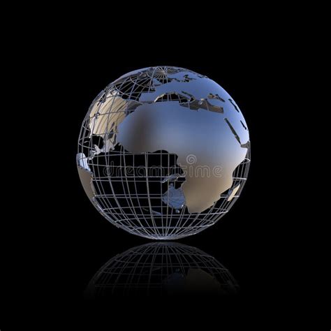 Metal Earth Globe Stock Illustration Image