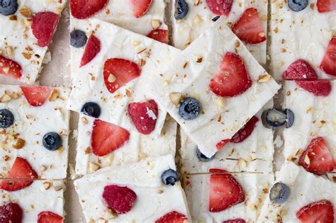 Frozen Yogurt Bark With Berries Stephanie Kay Nutrition