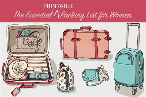 Woman Printable Pack Checklist