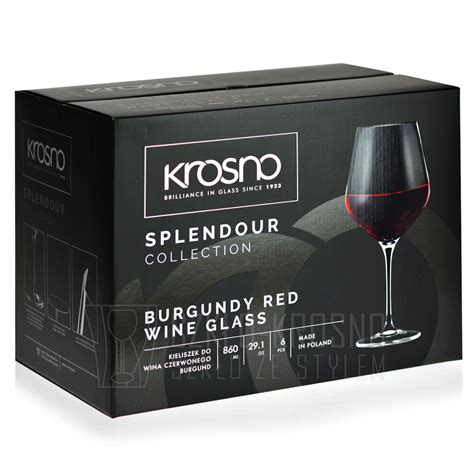 Kieliszki Do Wina Burgund Krosno Splendour Ml Szklo Krosno Pl