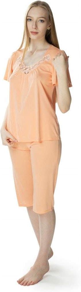Mewa Lingerie Damska dwuczęściowa piżama Matylda Kolor Morelowy Rozmia Ceny i opinie Ceneo pl