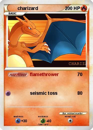 Pokémon Charizard 4610 4610 Flamethrower My Pokemon Card