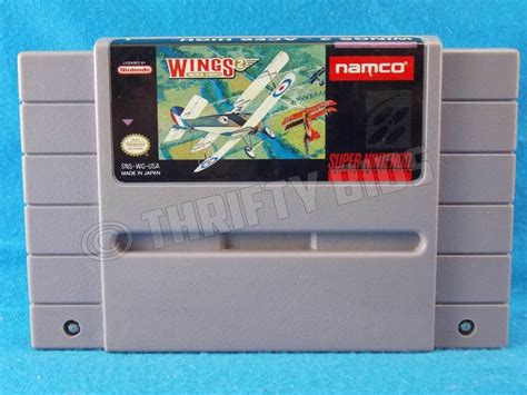 Snes Wings 2 Aces High Super Nintendo 1992 Cartridge Only Tested